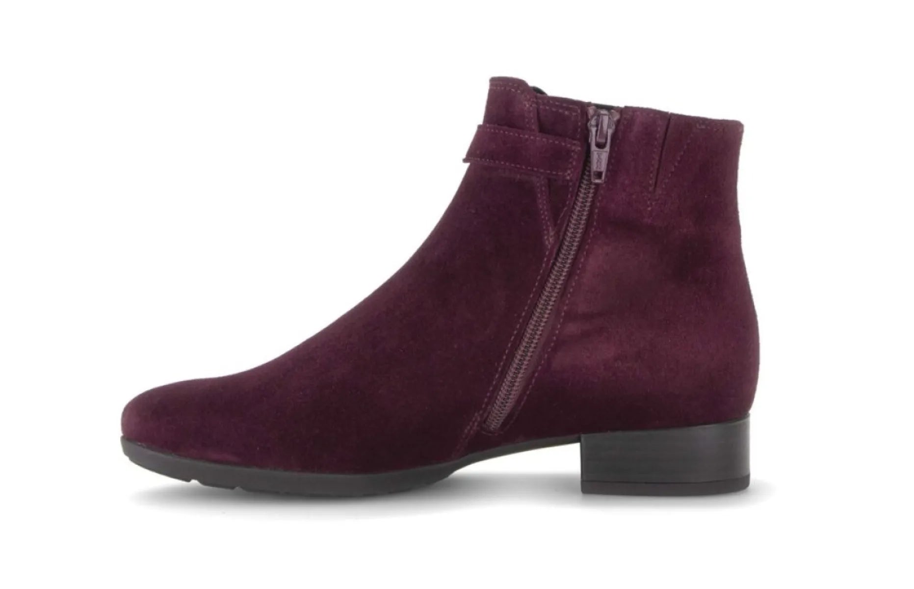 GABOR Gabor 8031.01.007 Mulberry Bordo suede enkellaarzen