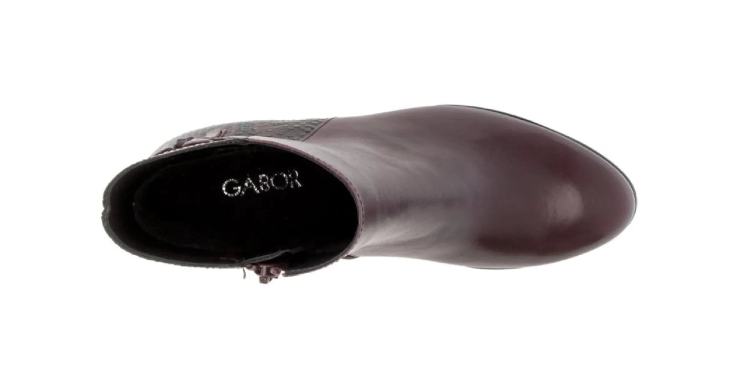 GABOR GABOR 8053.01.007 Bordo leer enkellaarzen