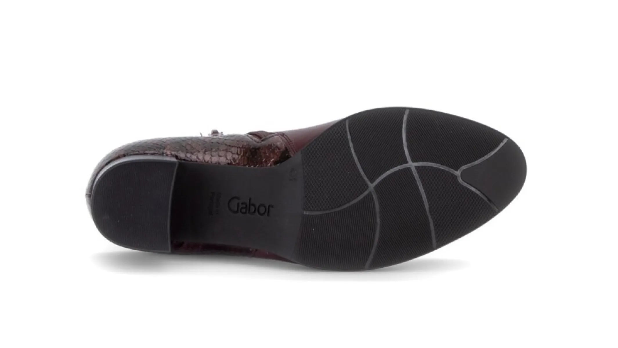 GABOR GABOR 8053.01.007 Bordo leer enkellaarzen