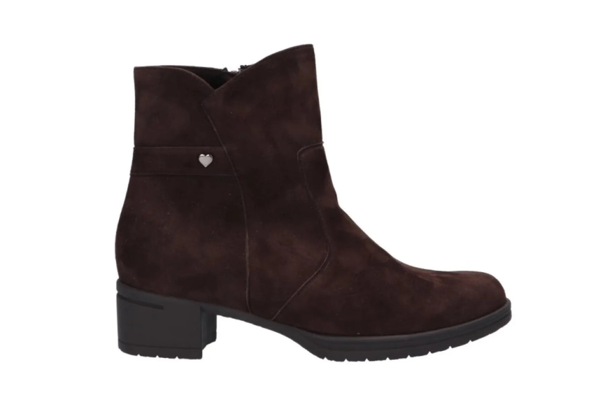 HARTJES HARTJES 172.0218 Hip Hop Boot Bruin suede dameslaars wijdte H