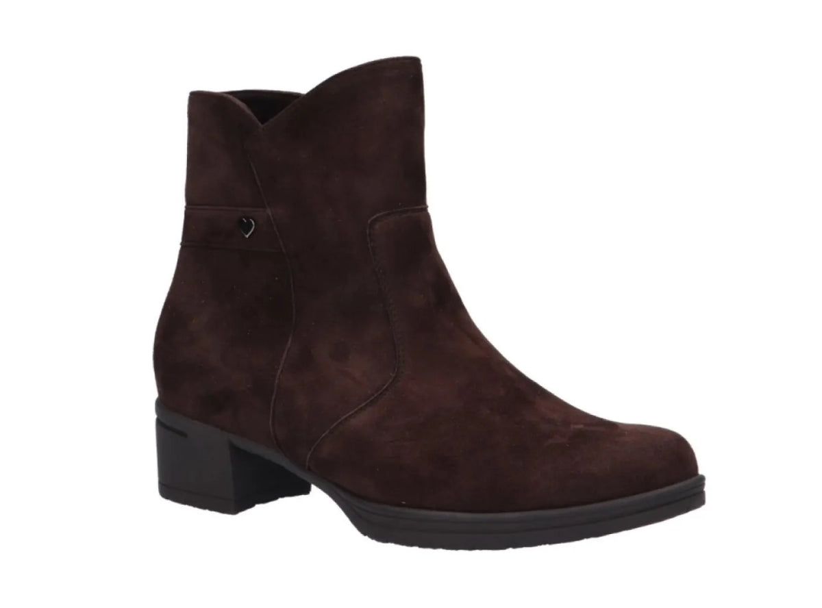HARTJES HARTJES 172.0218 Hip Hop Boot Bruin suede dameslaars wijdte H