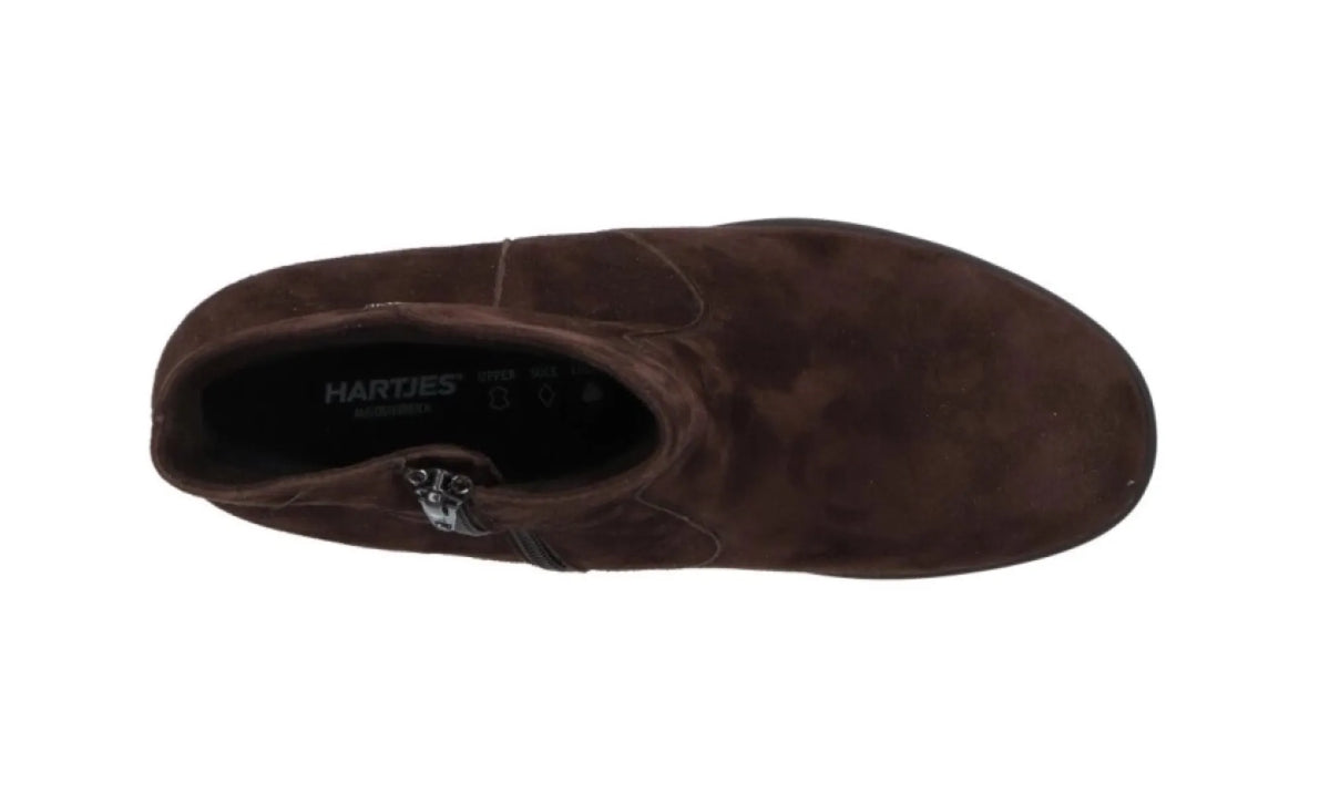 HARTJES HARTJES 172.0218 Hip Hop Boot Bruin suede dameslaars wijdte H