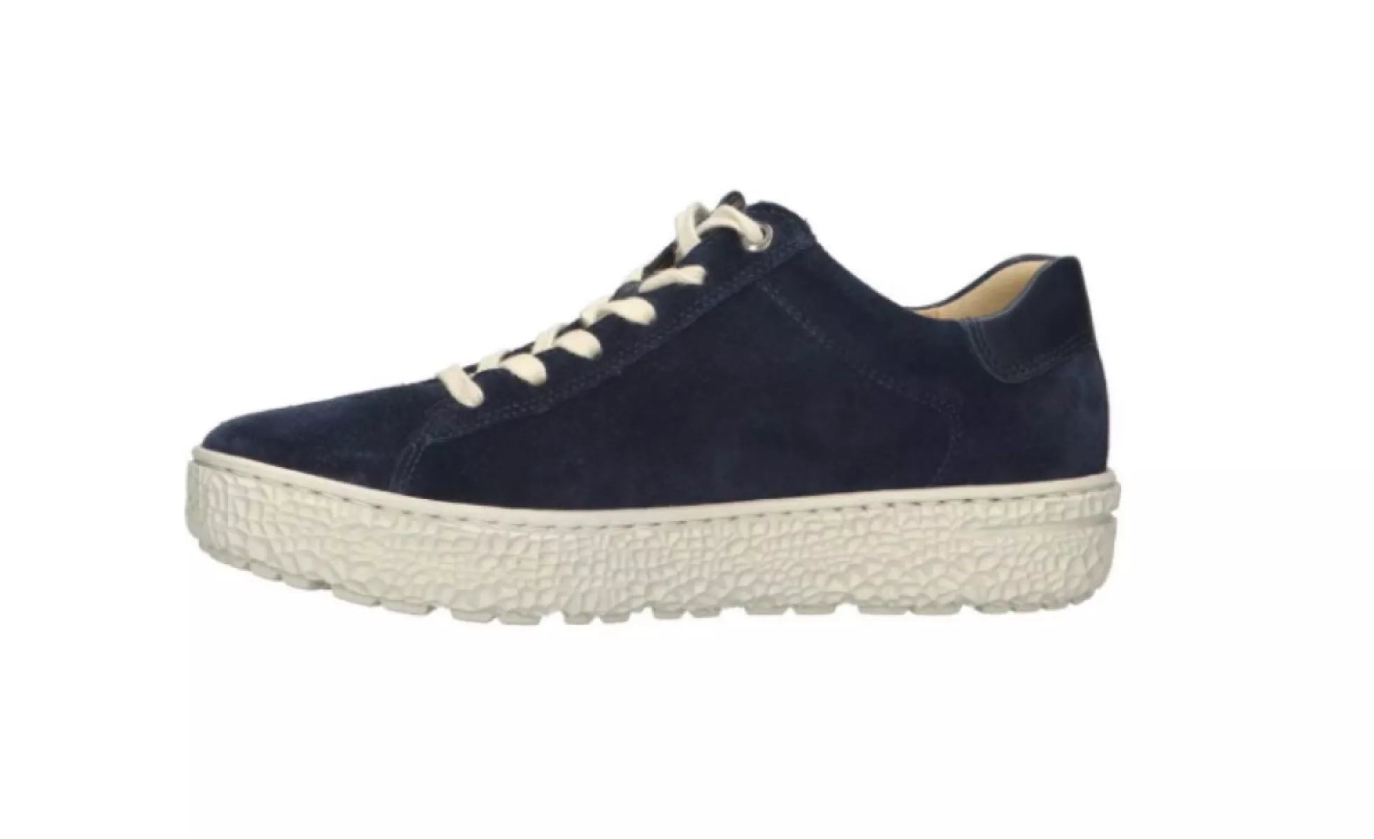 Hartjes 162.1401 Phil Shoe damesschoen in blauw, zijaanzicht van comfortabele schoen