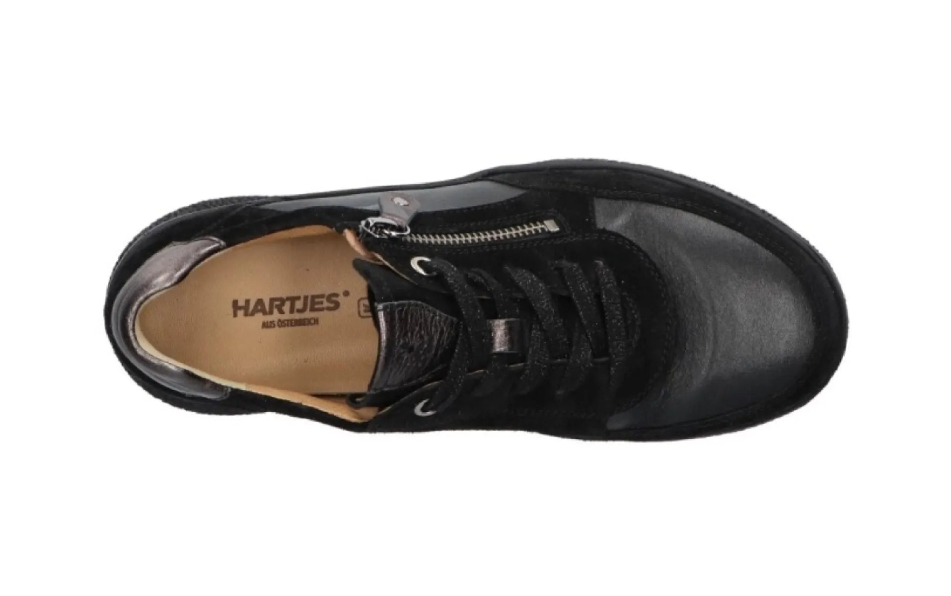 HARTJES HARTJES 162.1617 Rap Shoe Zwart wijdte K breed model
