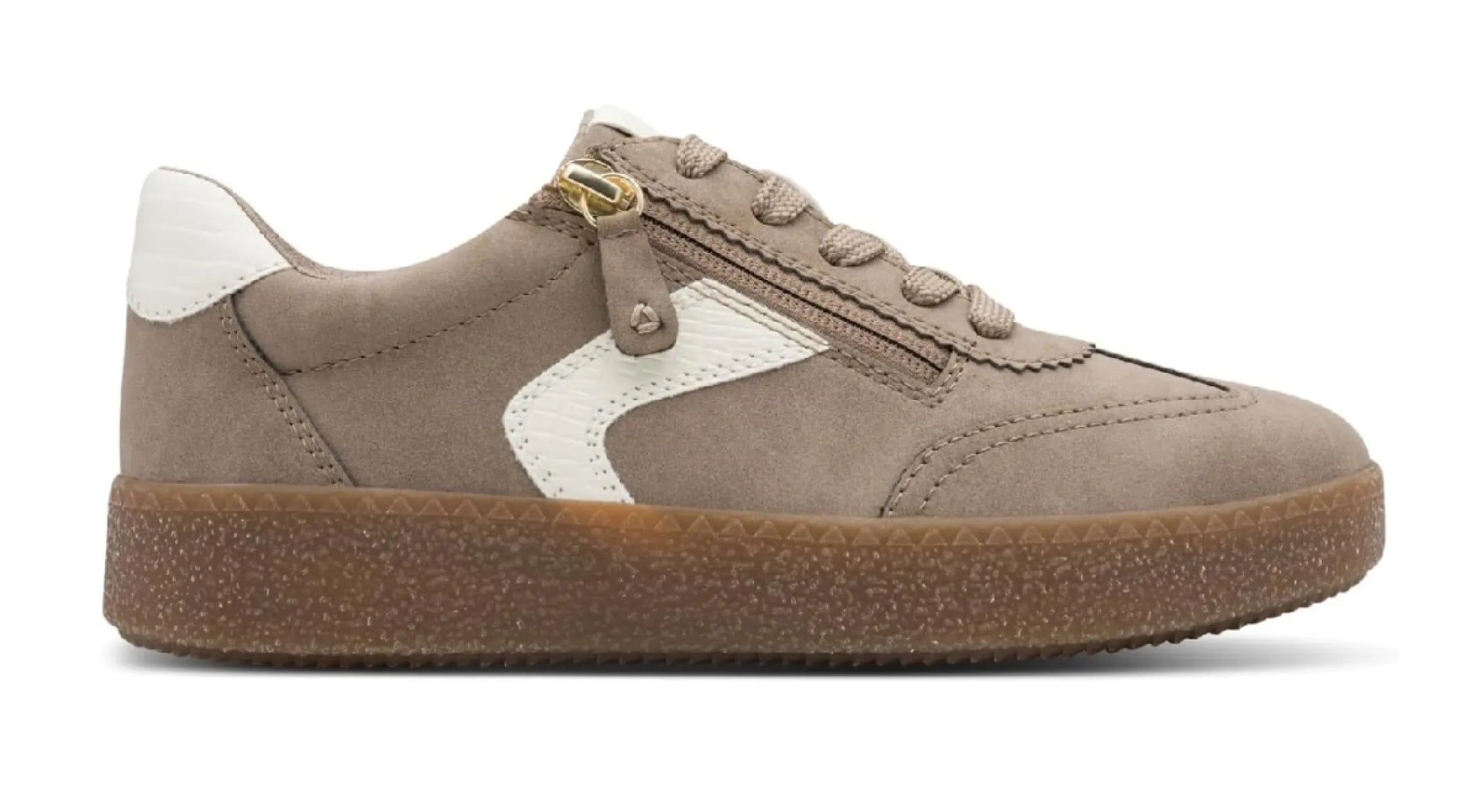 JANA JANA 23791-47 Pepper damesschoenen met rits- en vetersluiting