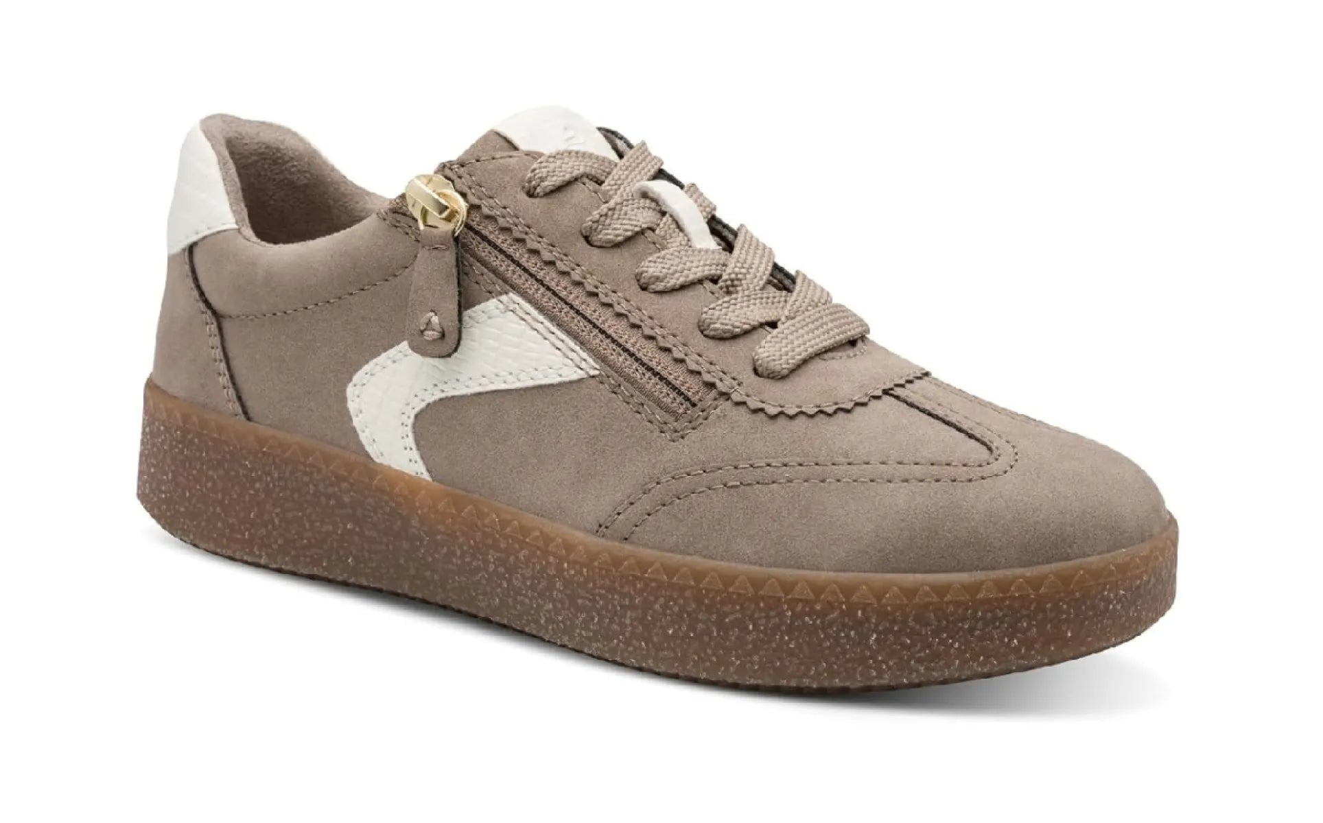 JANA JANA 23791-47 Pepper damesschoenen met rits- en vetersluiting