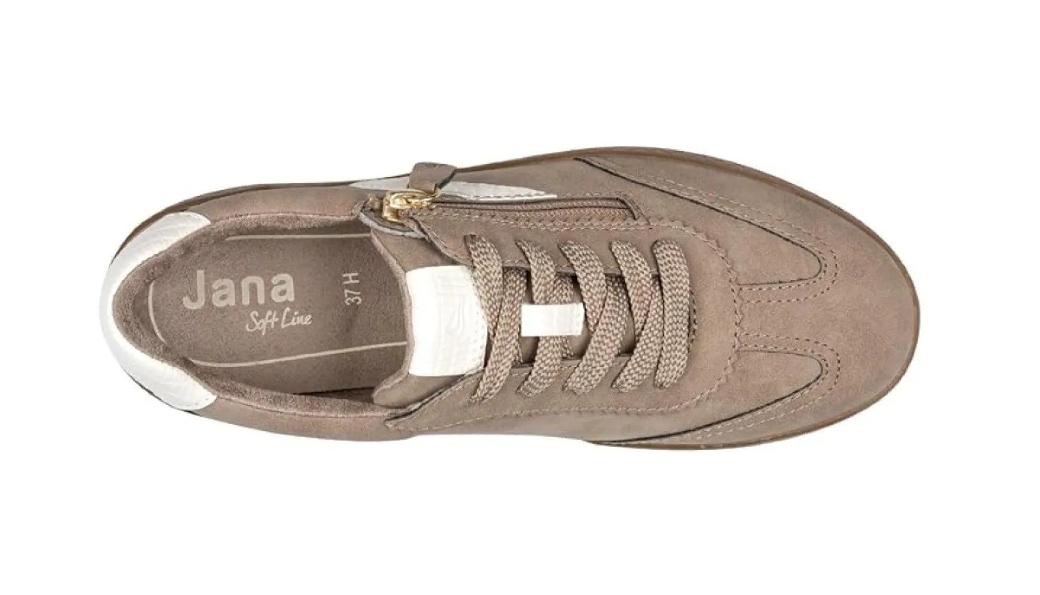 JANA JANA 23791-47 Pepper damesschoenen met rits- en vetersluiting