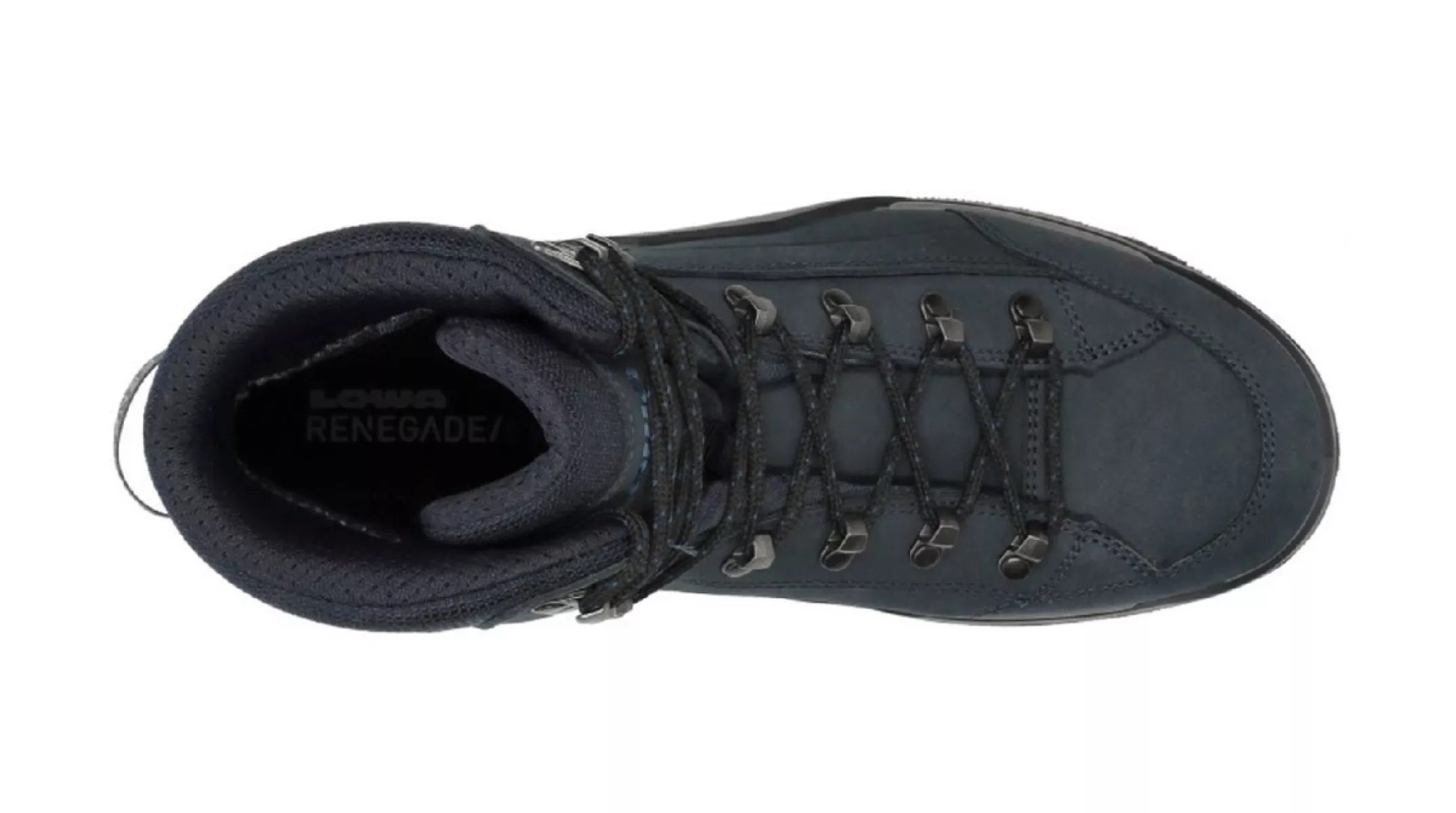 Bovenaanzicht Lowa Renegade Evo GTX Mid vetersluiting