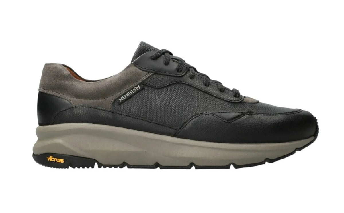 MEPHISTO MEPHISTO GIANI Zwart leren herenschoenen met vetersluiting