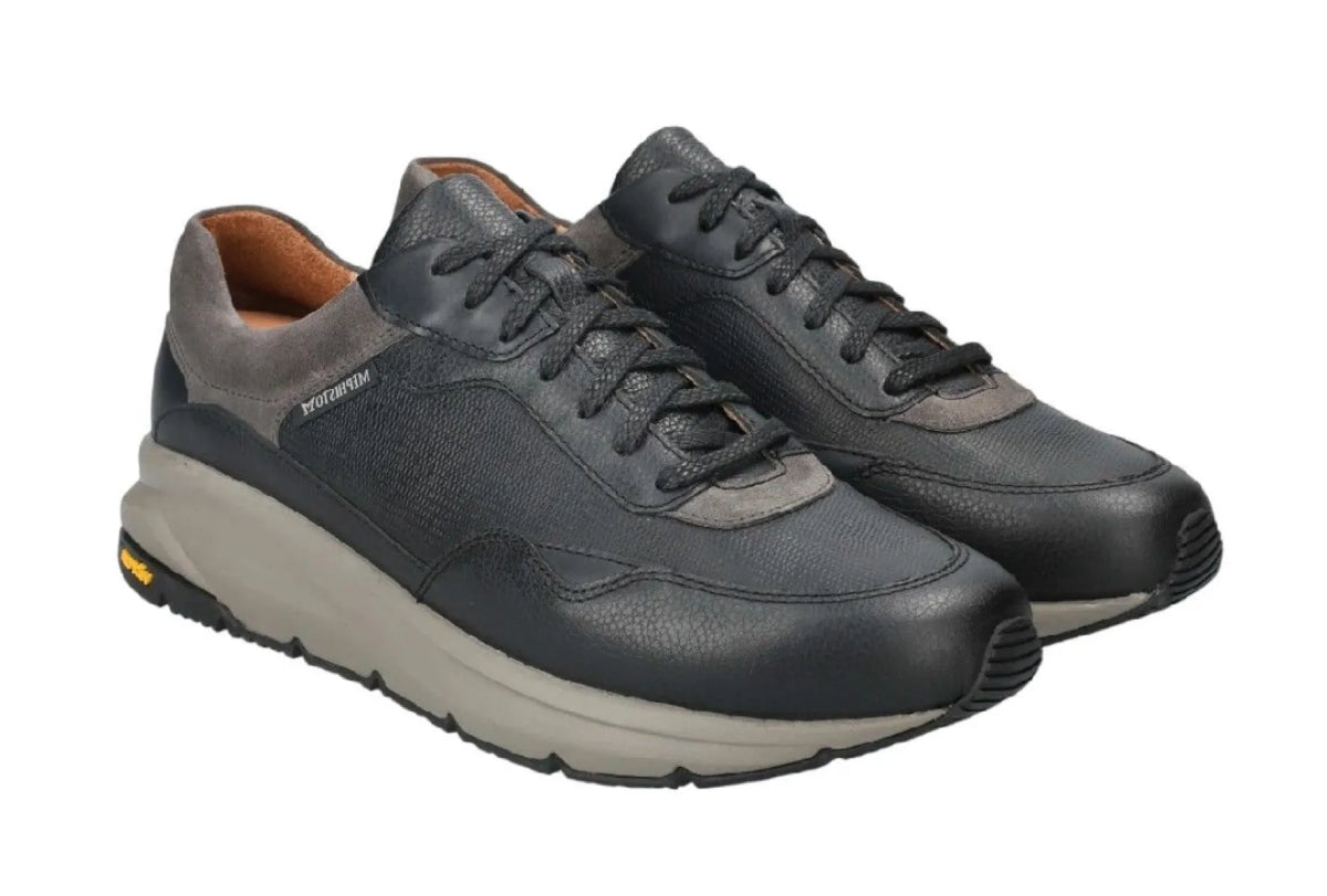 MEPHISTO MEPHISTO GIANI Zwart leren herenschoenen met vetersluiting