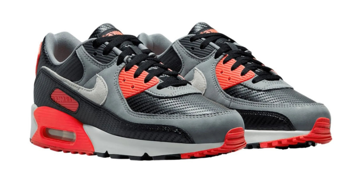 NIKE NIKE AIR MAX 90 PRM Zwart Grijs Carbon herensneaker
