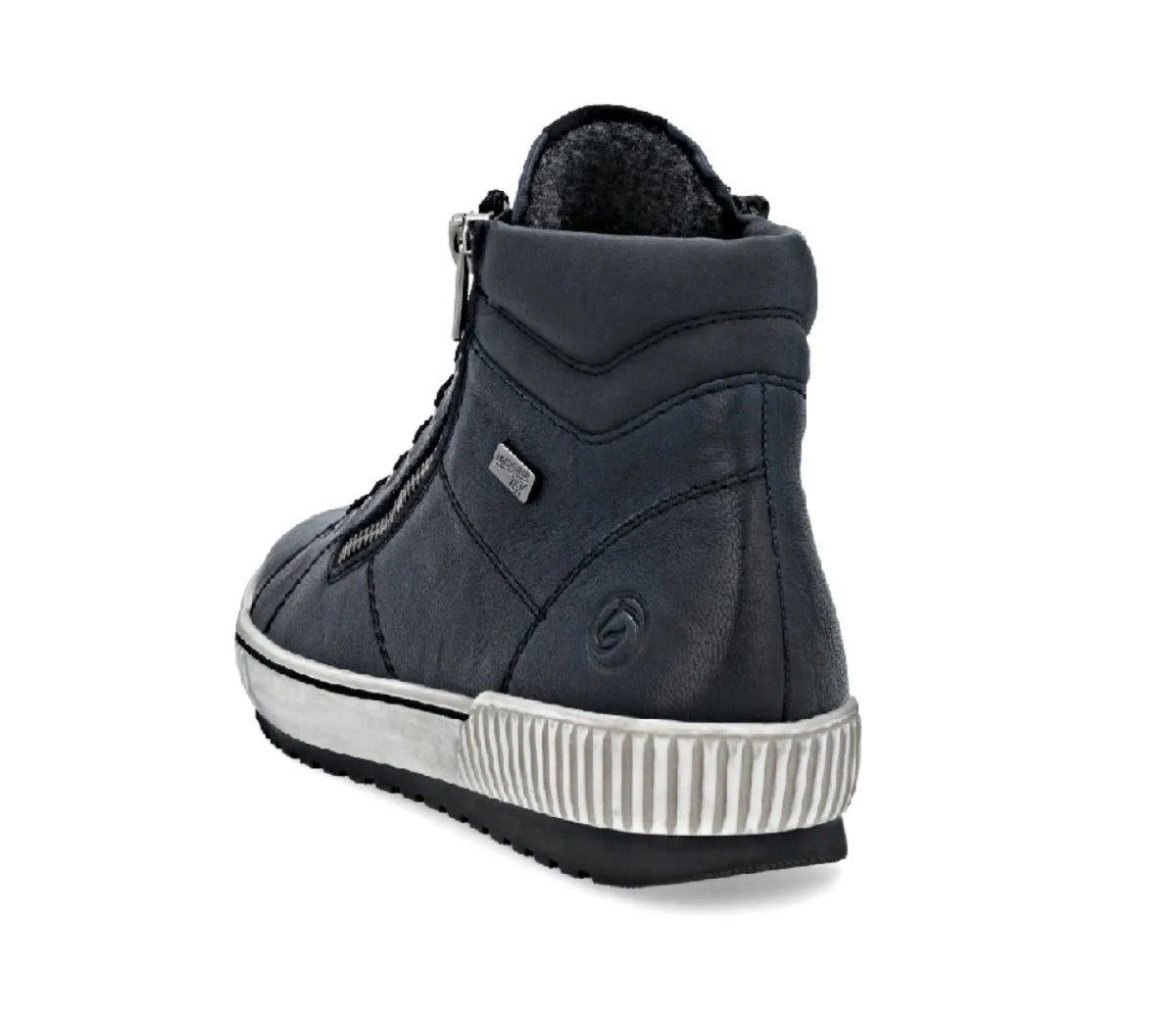 REMONTE REMONTE D0772-15 blauw leren damesboot met uitneembaar voetbed