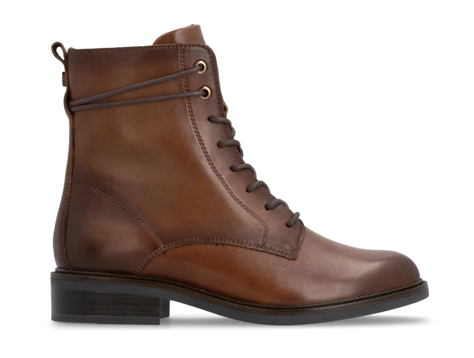 REMONTE REMONTE D2W80-24 Cognac bootie met rits en vetersluiting