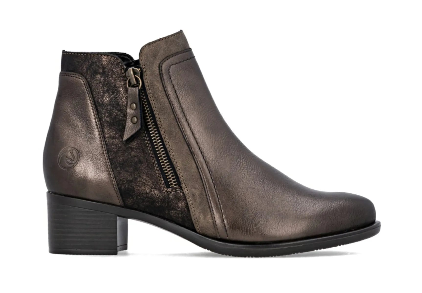 REMONTE REMONTE R5172-90 Brons Metallic enkellaarzen