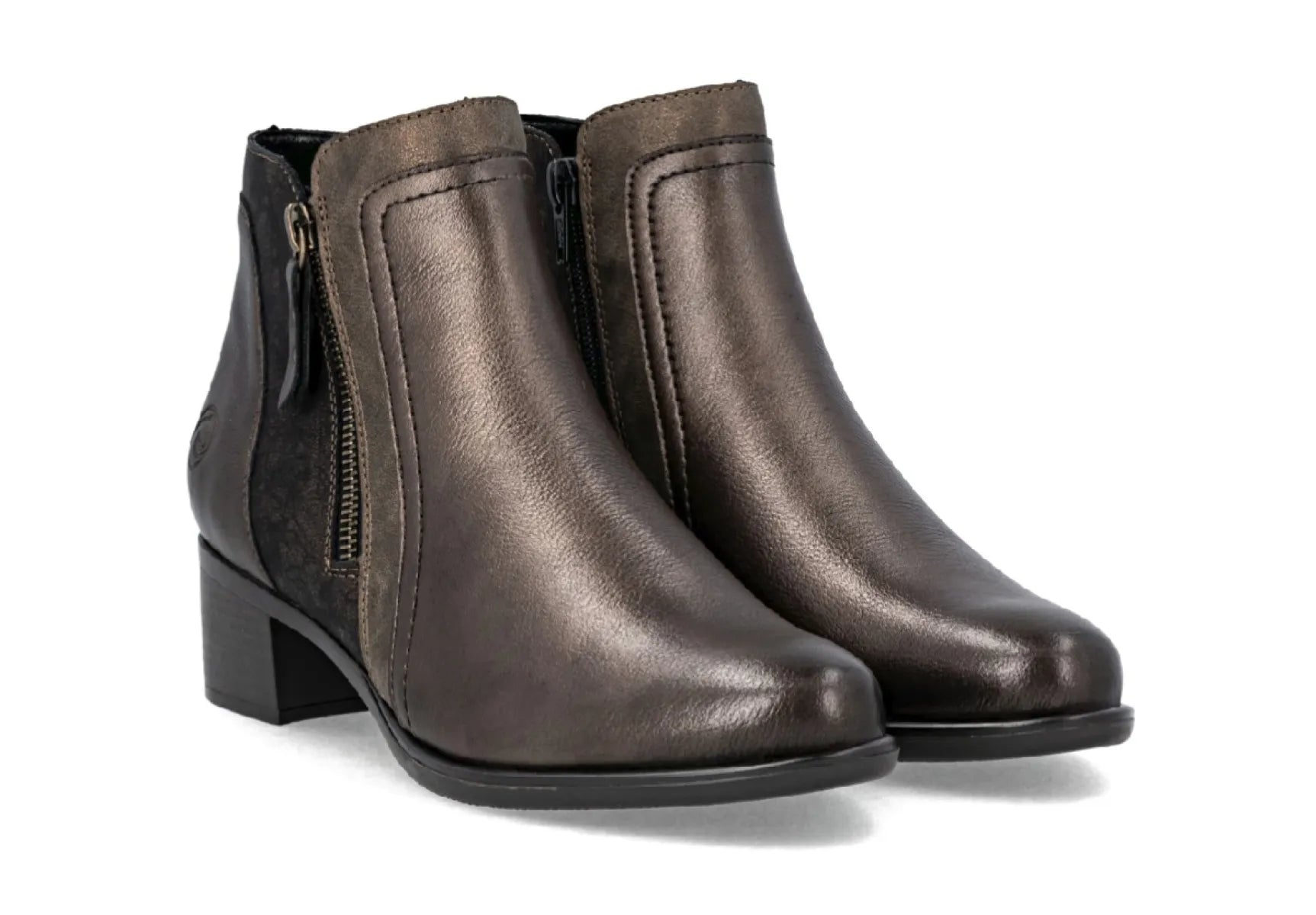 REMONTE REMONTE R5172-90 Brons Metallic enkellaarzen