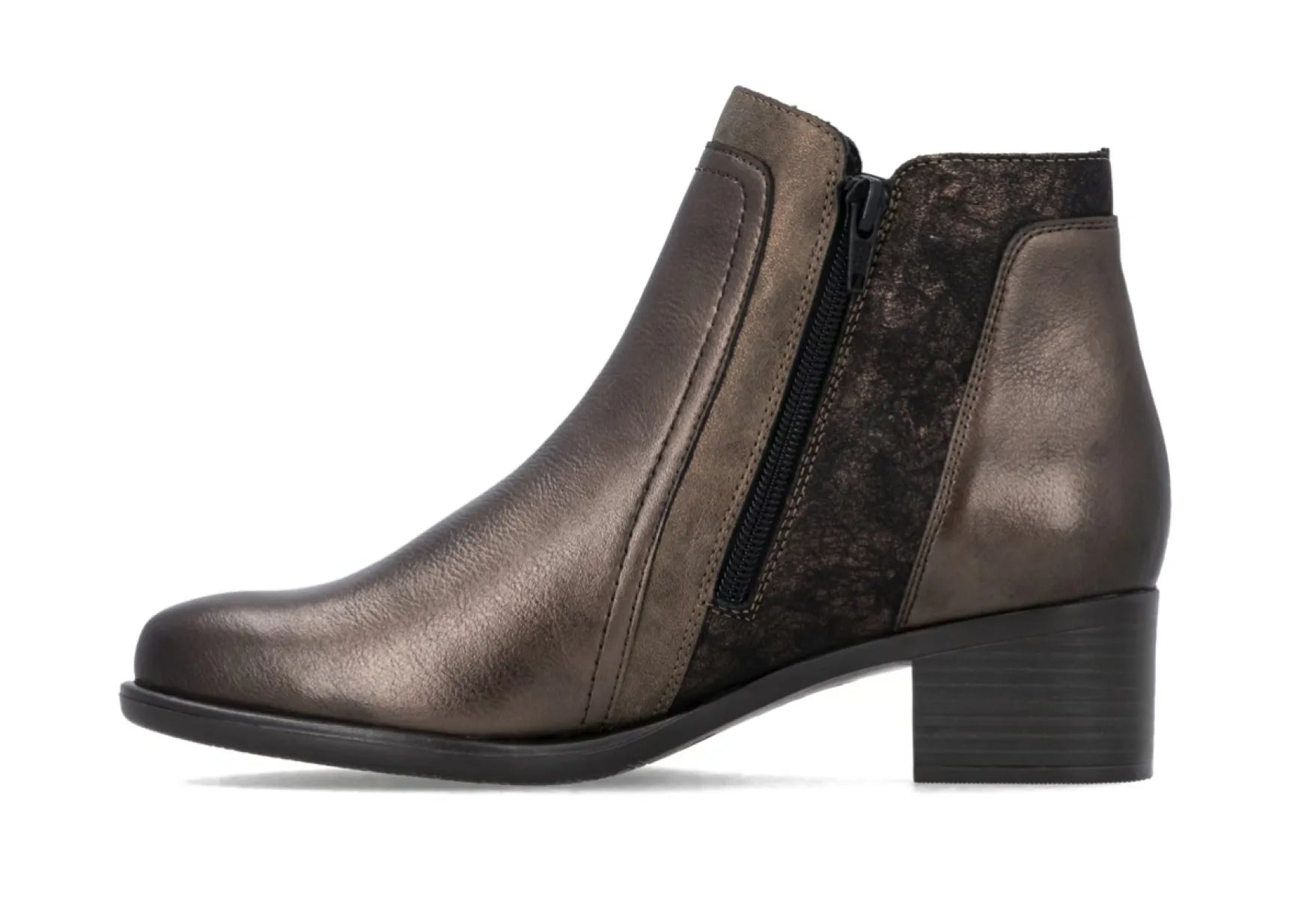 REMONTE REMONTE R5172-90 Brons Metallic enkellaarzen