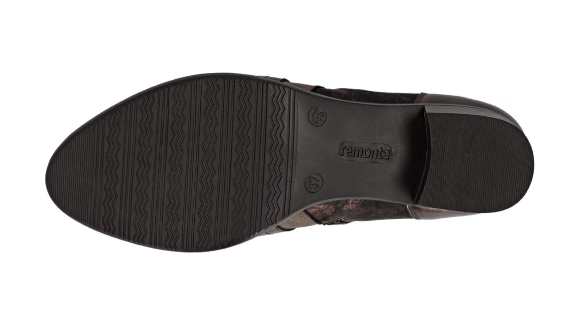 REMONTE REMONTE R5172-90 Brons Metallic enkellaarzen