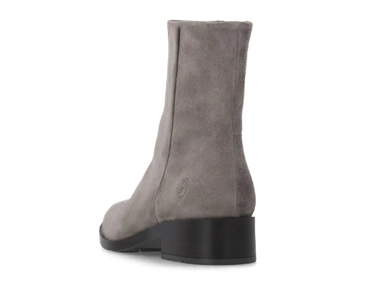 REMONTE REMONTE D3U73-42 Grijs suede enkellaarzen met uitneembaar voetbed