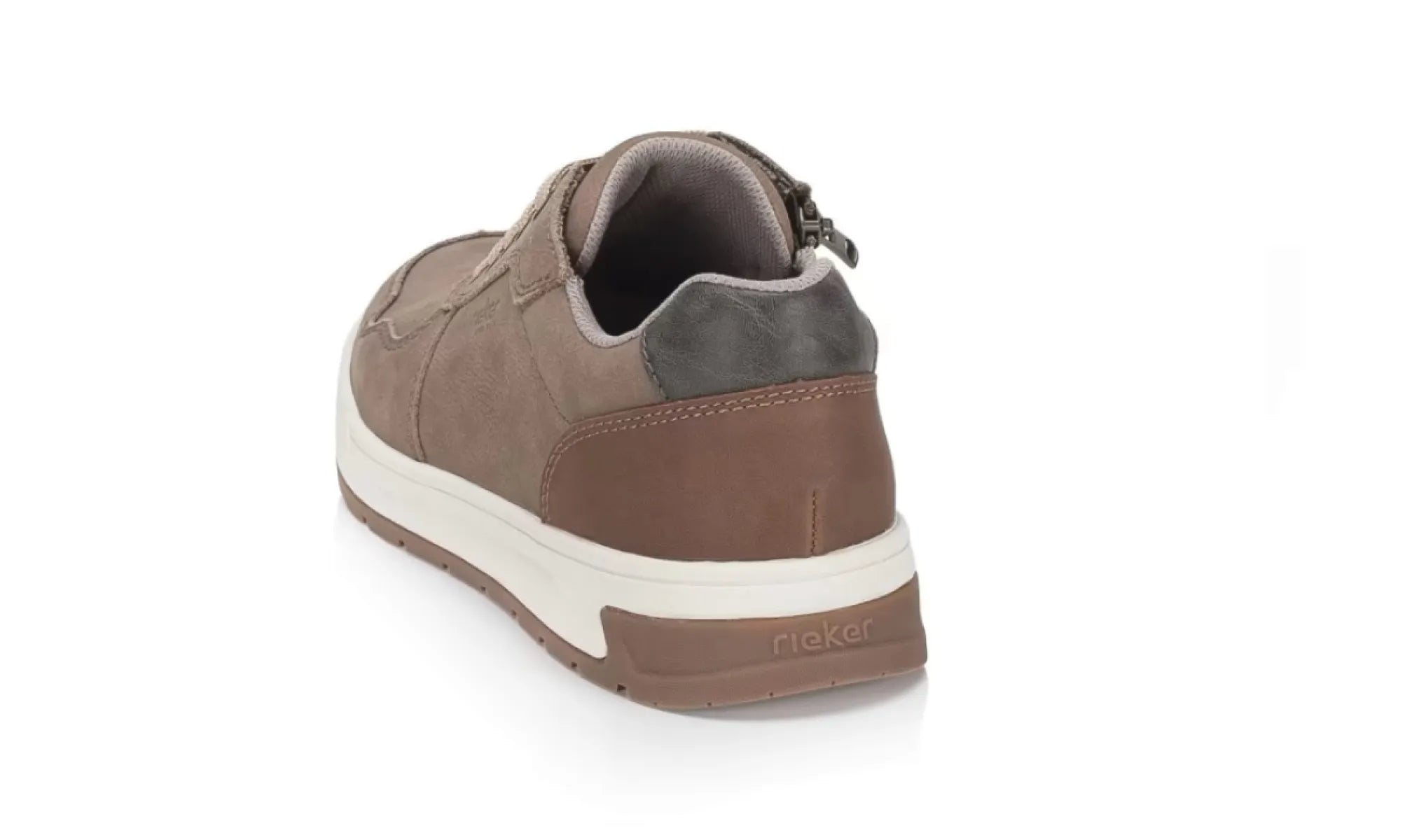 RIEKER 36024-64 beige herenschoenen rits en veter