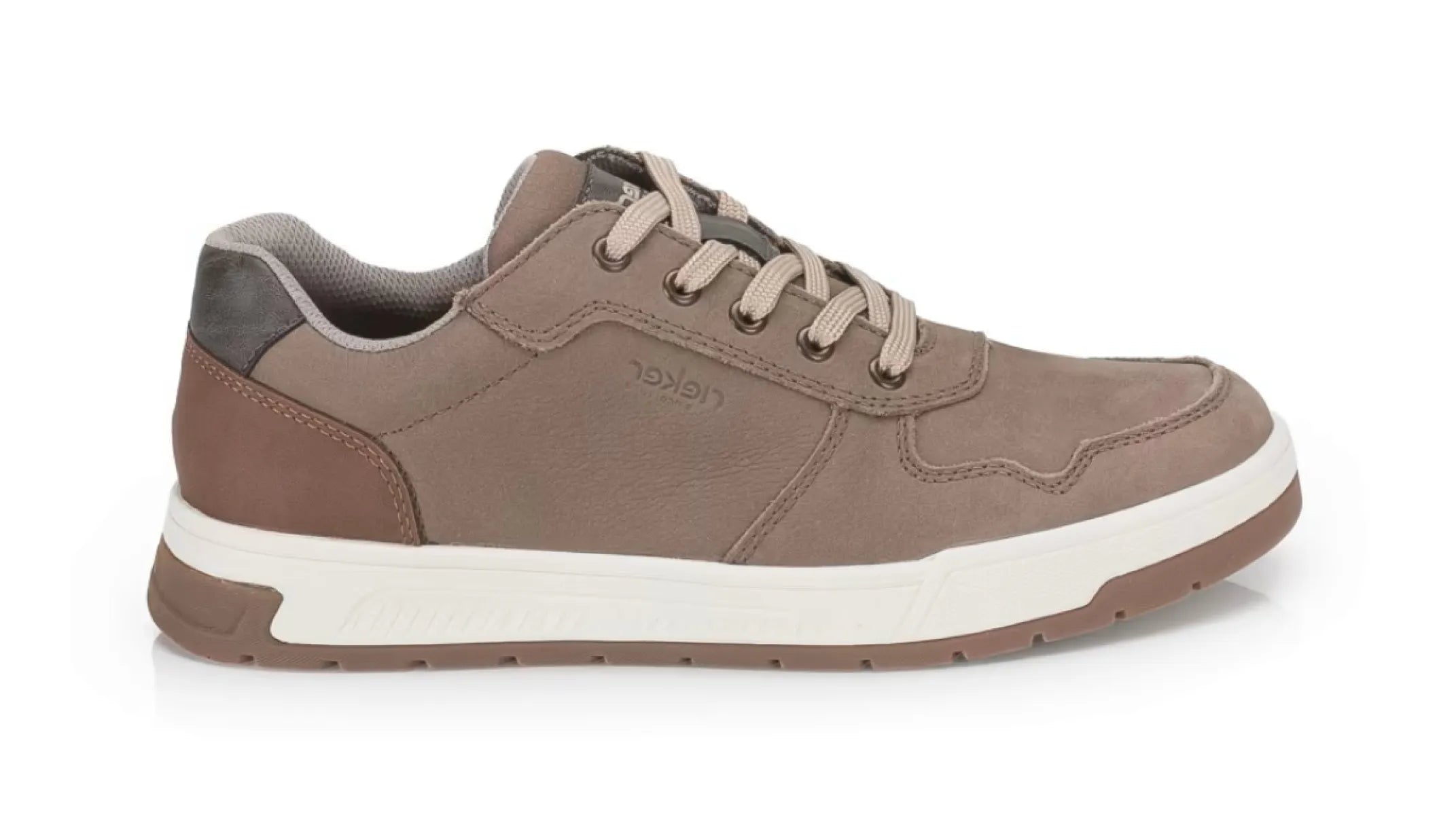 RIEKER 36024-64 beige herenschoenen zijkant