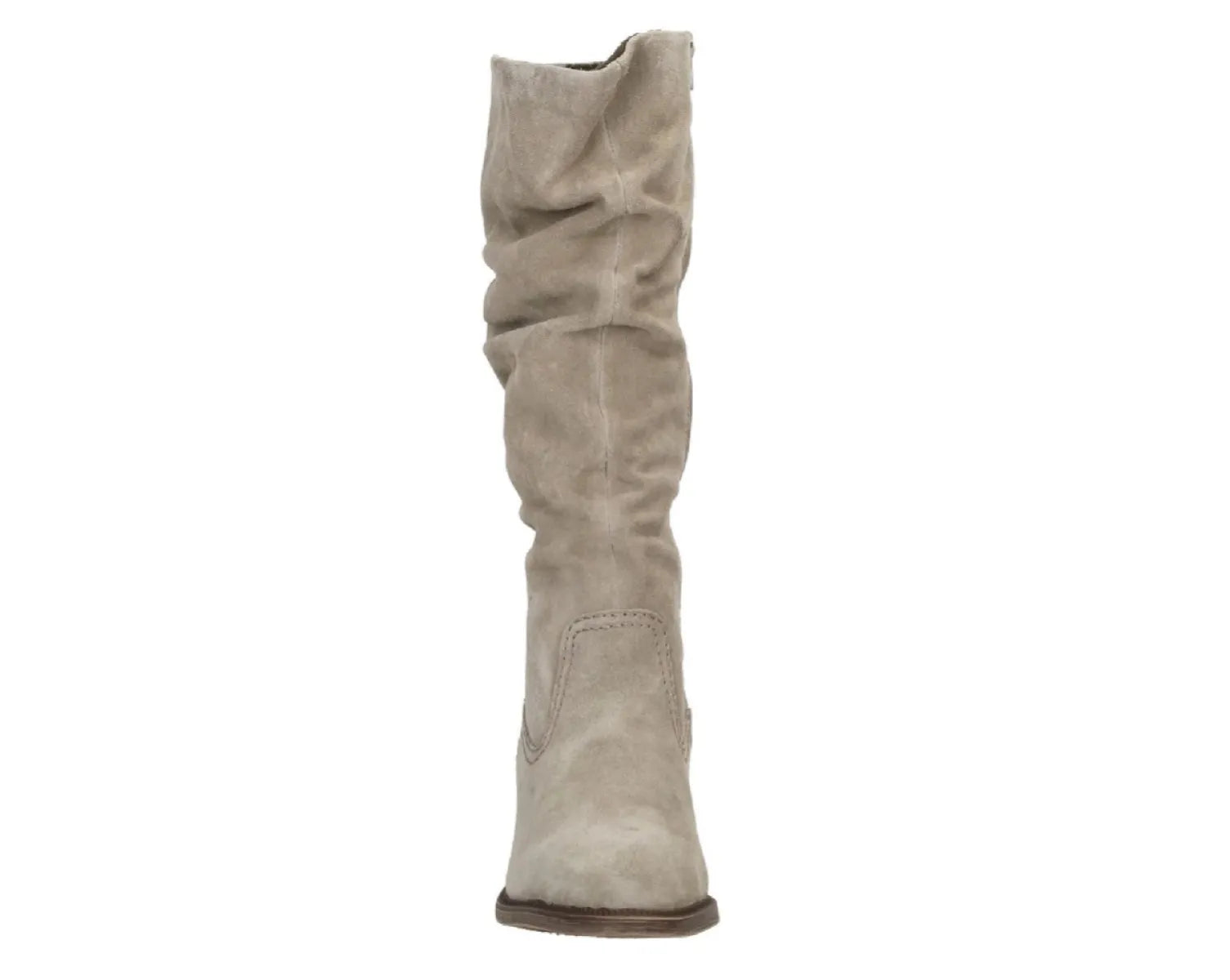 RIEKER RIEKER 73159-60 Beige suede knielaars met hak