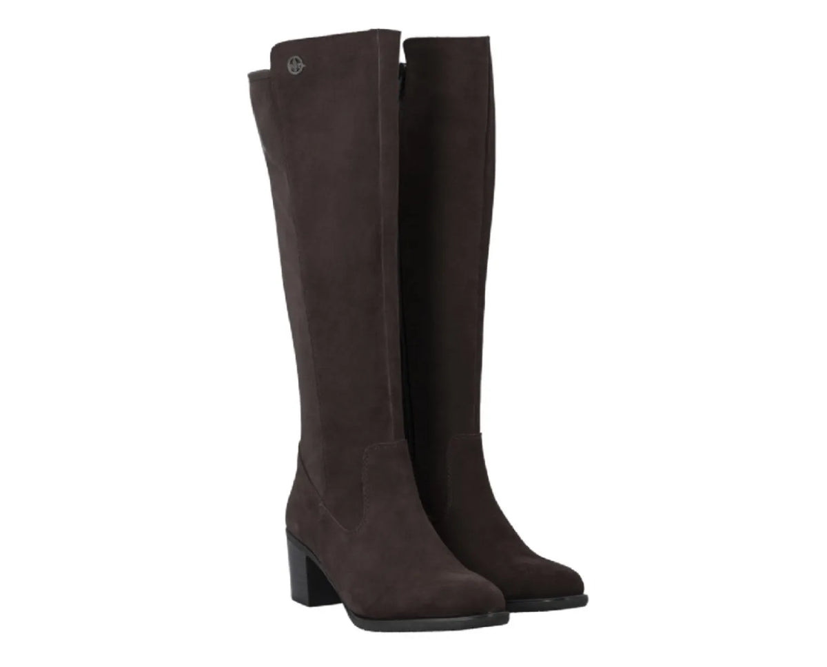 RIEKER Rieker Y2050-25 Bruin Knielaarzen met stretch