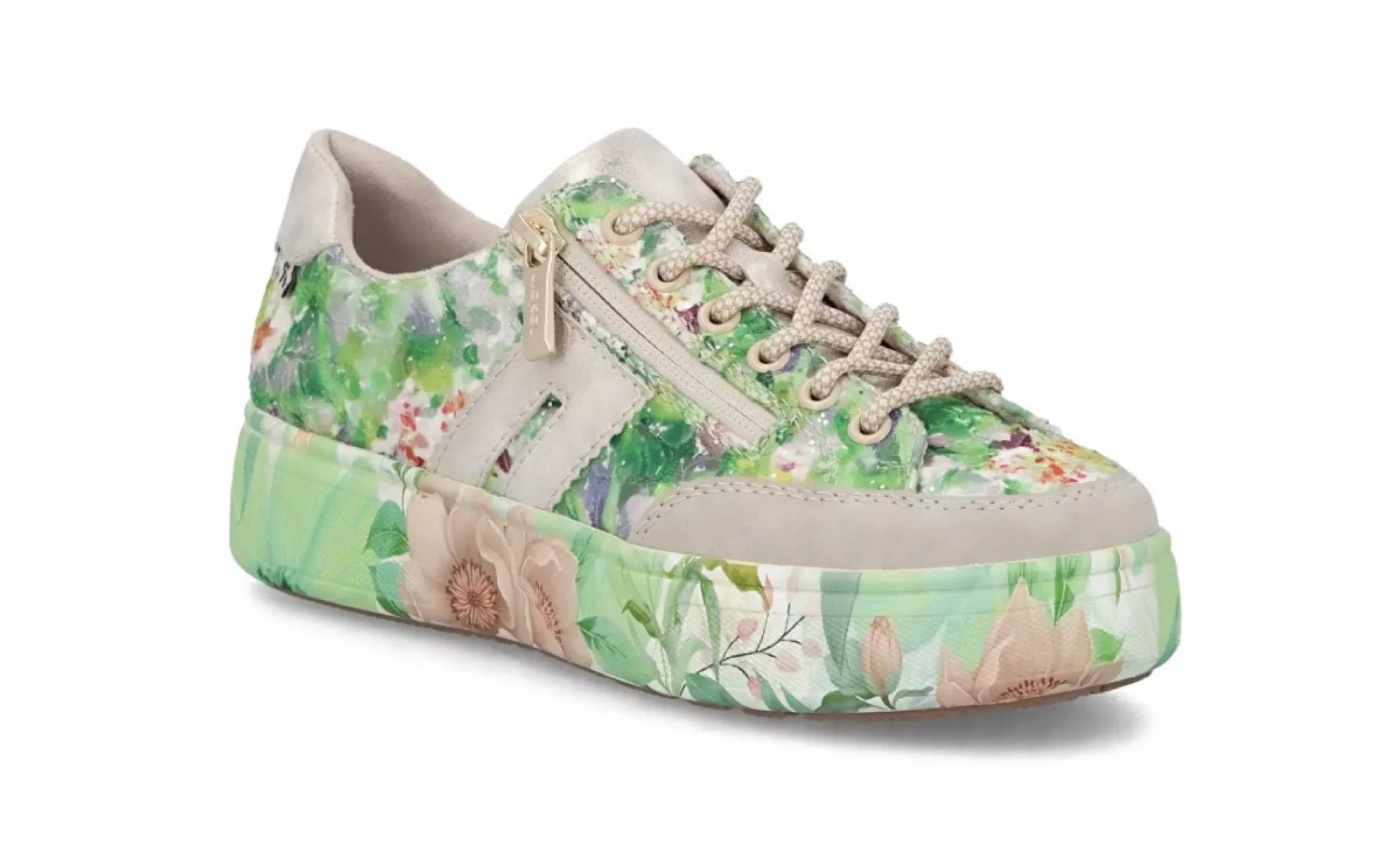 Rieker schoenen 7711-91 groen multi damesschoenen met comfortabele pasvorm