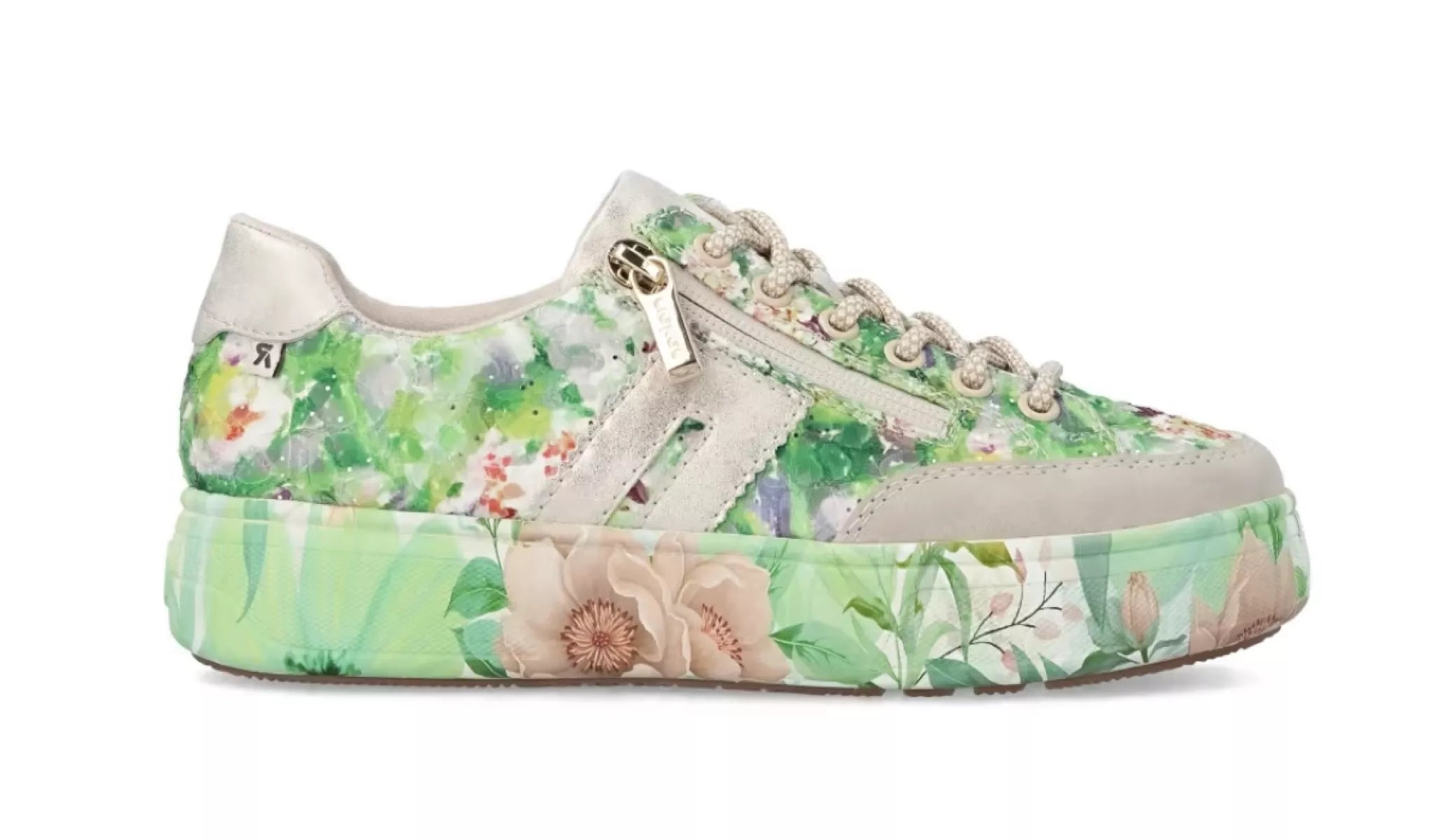 Rieker schoenen 7711-91 groen multi comfortabele zool