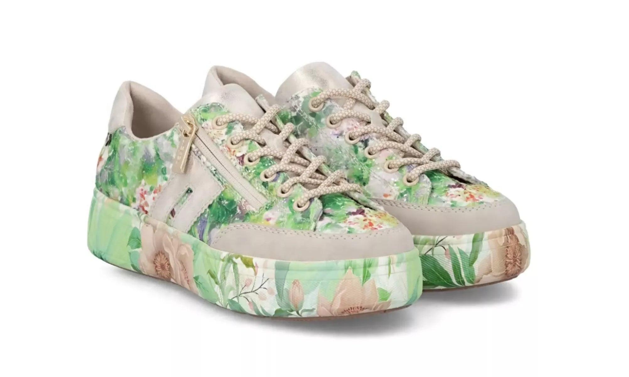 Rieker schoenen 7711-91 groen multicolour comfortabele zool