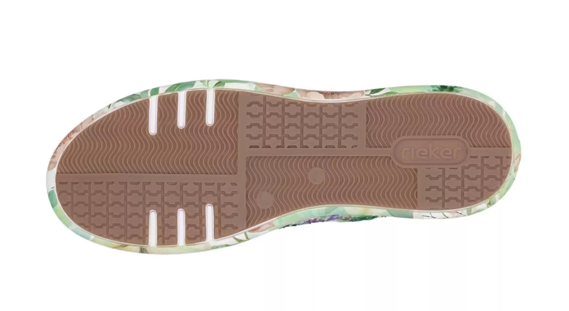 Rieker artikelnummer 7711-91 groen multi met uitneembaar voetbed