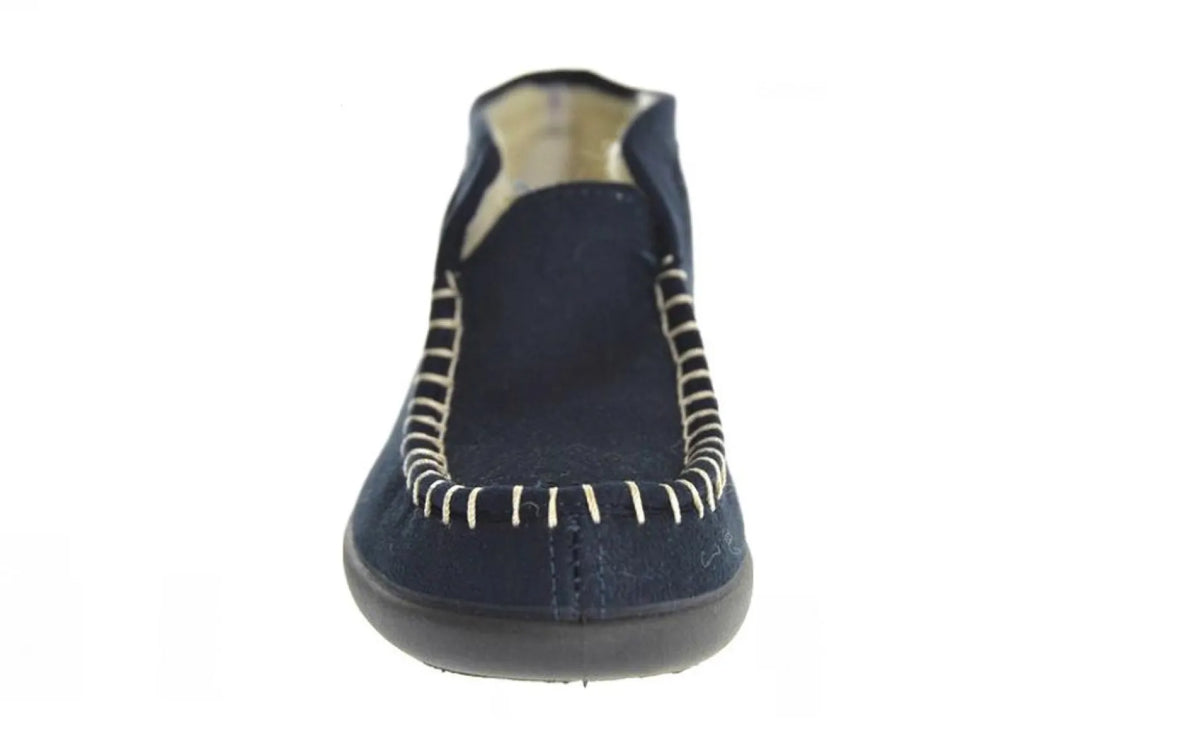ROHDE ROHDE 2236/50 Blauw velour damespantoffel