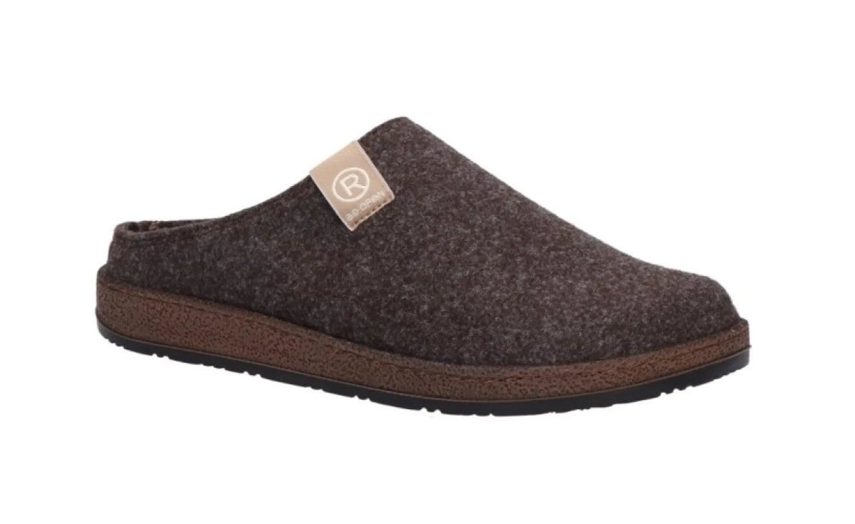 ROHDE ROHDE 6782/72 Mocca bruine herenpantoffel met uitneembaar voetbed