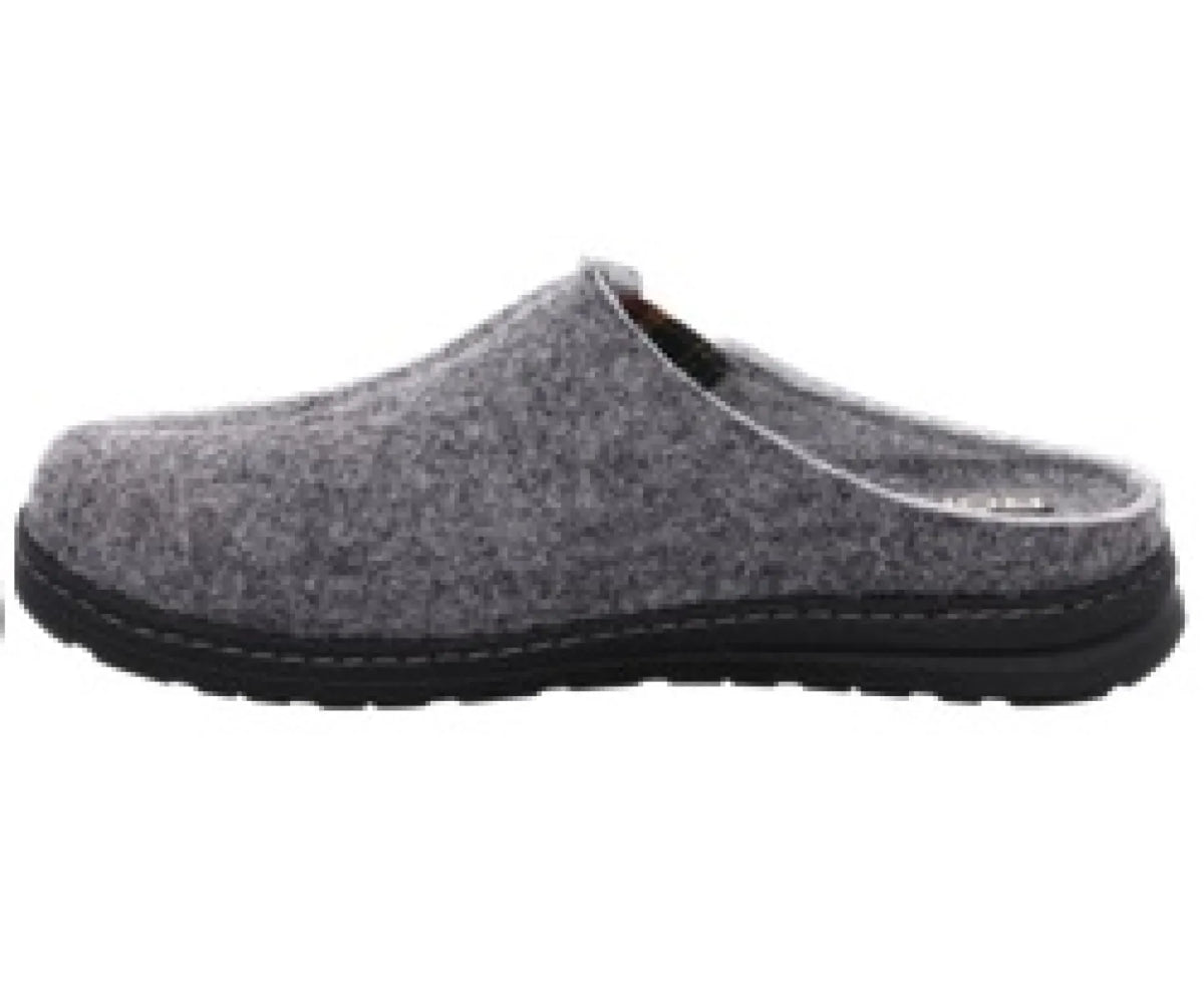 ROHDE ROHDE 7142/84 Stone grijze herenpantoffel met uitneembaar voetbed