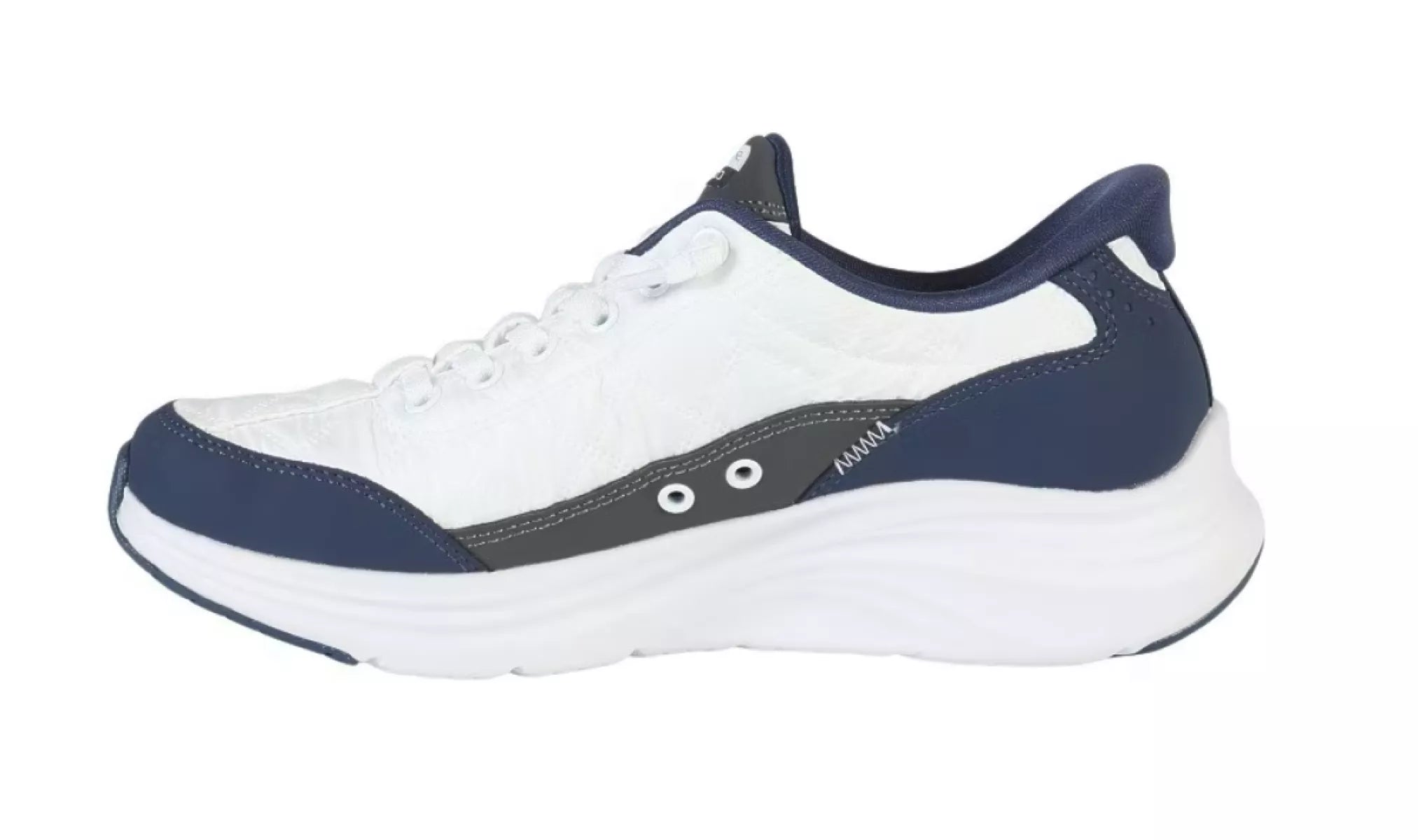 Skechers Hands Free Slip Ins 150404 wit blauw detail Contour Foam