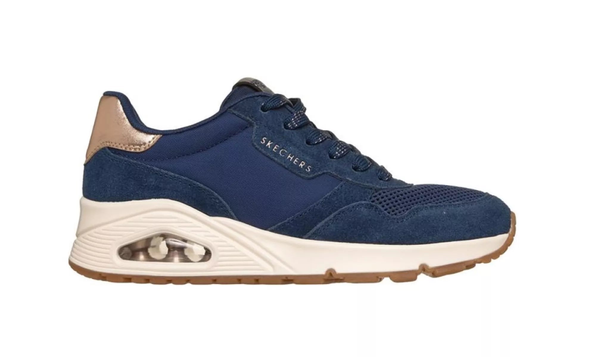 Skechers Uno Vintage Air 177856 NVY, elegante sneaker met sportieve uitstraling