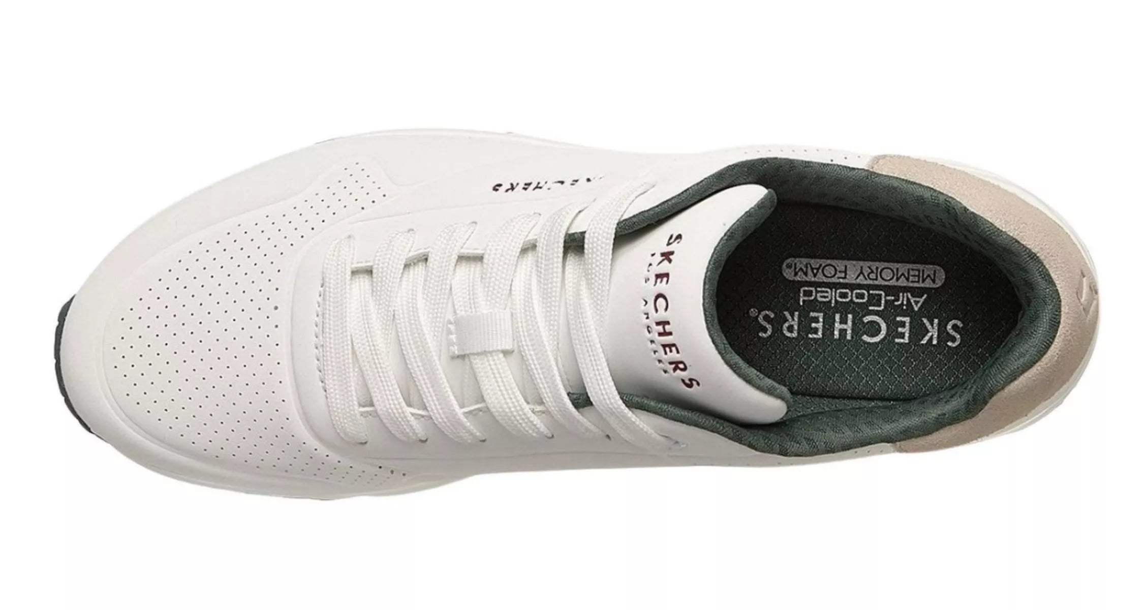 Close-up van het bovenwerk van Skechers Uno Suited On Air 183004