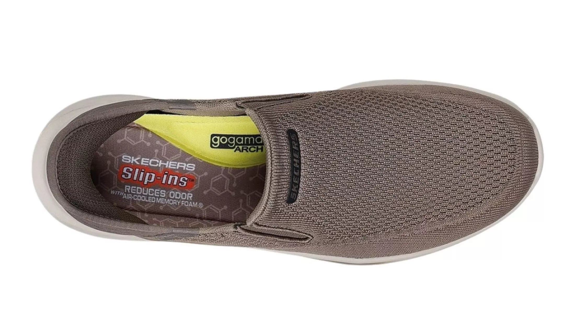 Close-up van het bovenwerk van Skechers Hands Free Slip Ins 210877