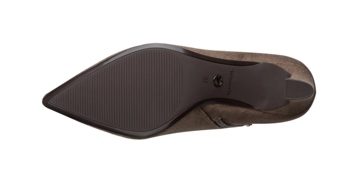 TAMARIS TAMARIS 25383-47 Taupe dameslaarzen met hak