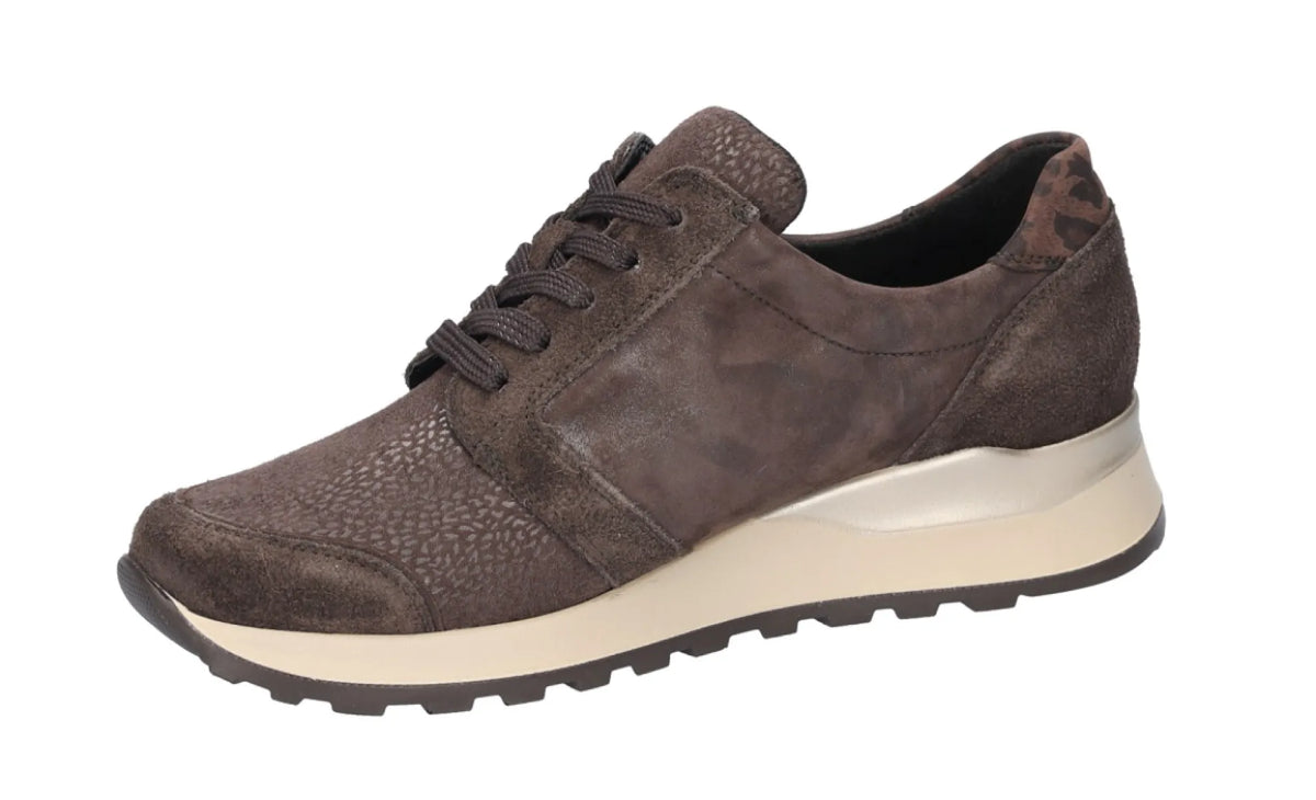 WALDLAUFER WALDLAUFER H64007 603 166 wijdte H Bruin nubuck en stretchmateriaal