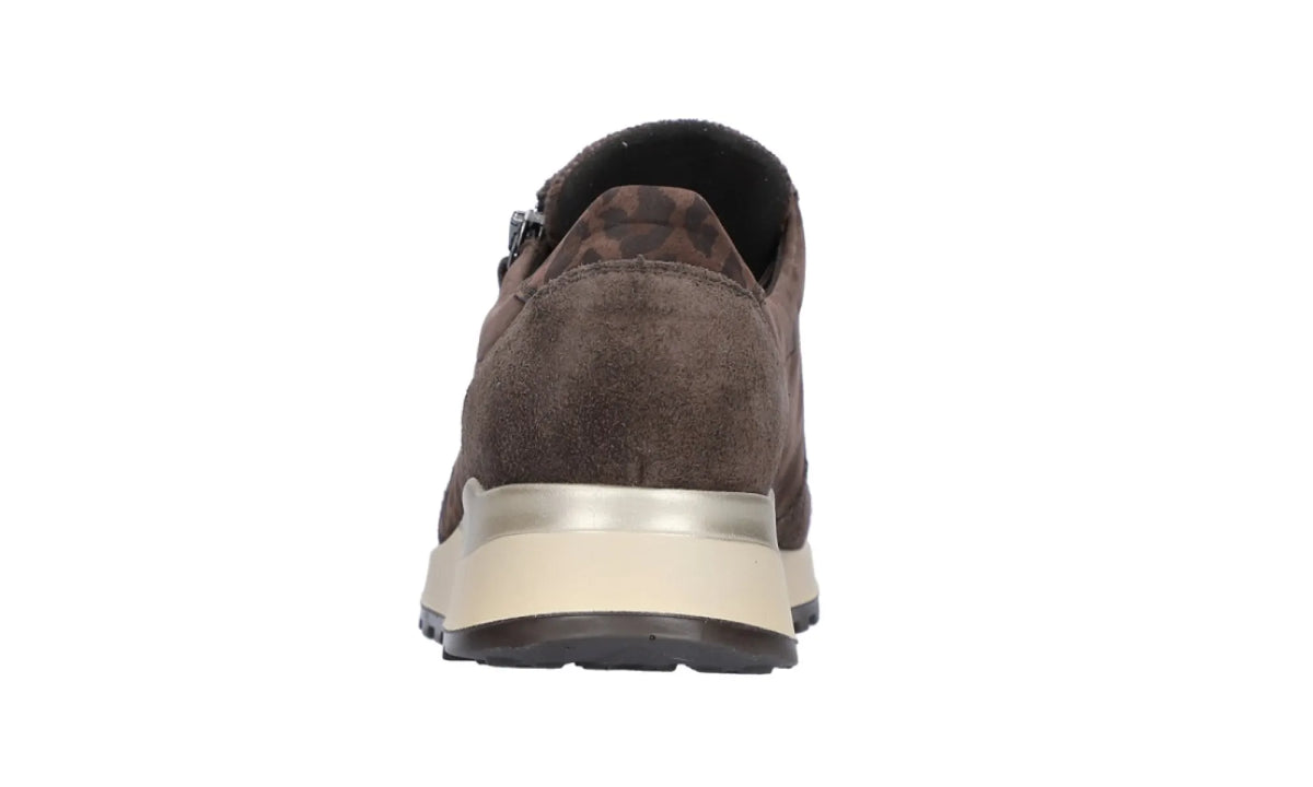 WALDLAUFER WALDLAUFER H64007 603 166 wijdte H Bruin nubuck en stretchmateriaal