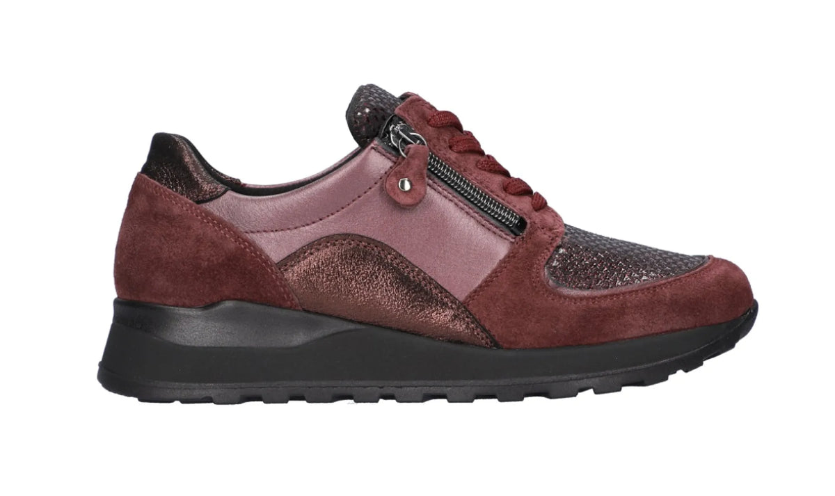 WALDLAUFER WALDLAUFER H64007 604 020 Bordo nubuck en stretchmateriaal