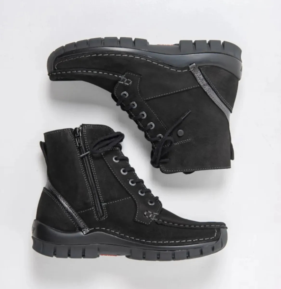WOLKY WOLKY 04741 11000 VIBE Zwart nubuck damesschoen