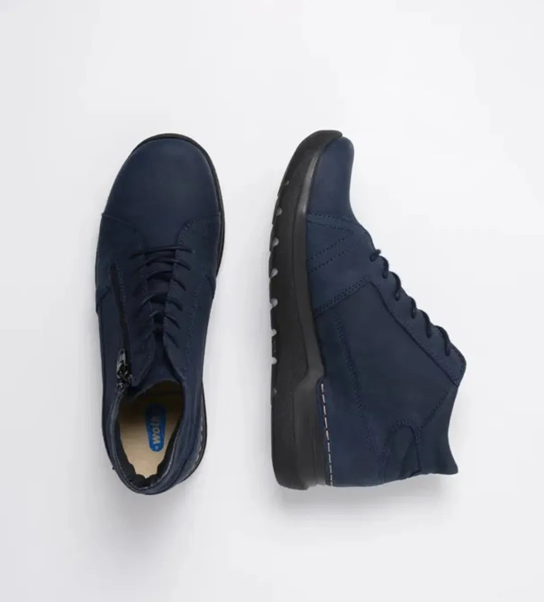WOLKY WOLKY 06606 11800 WHY Blauw nubuck damesschoenen