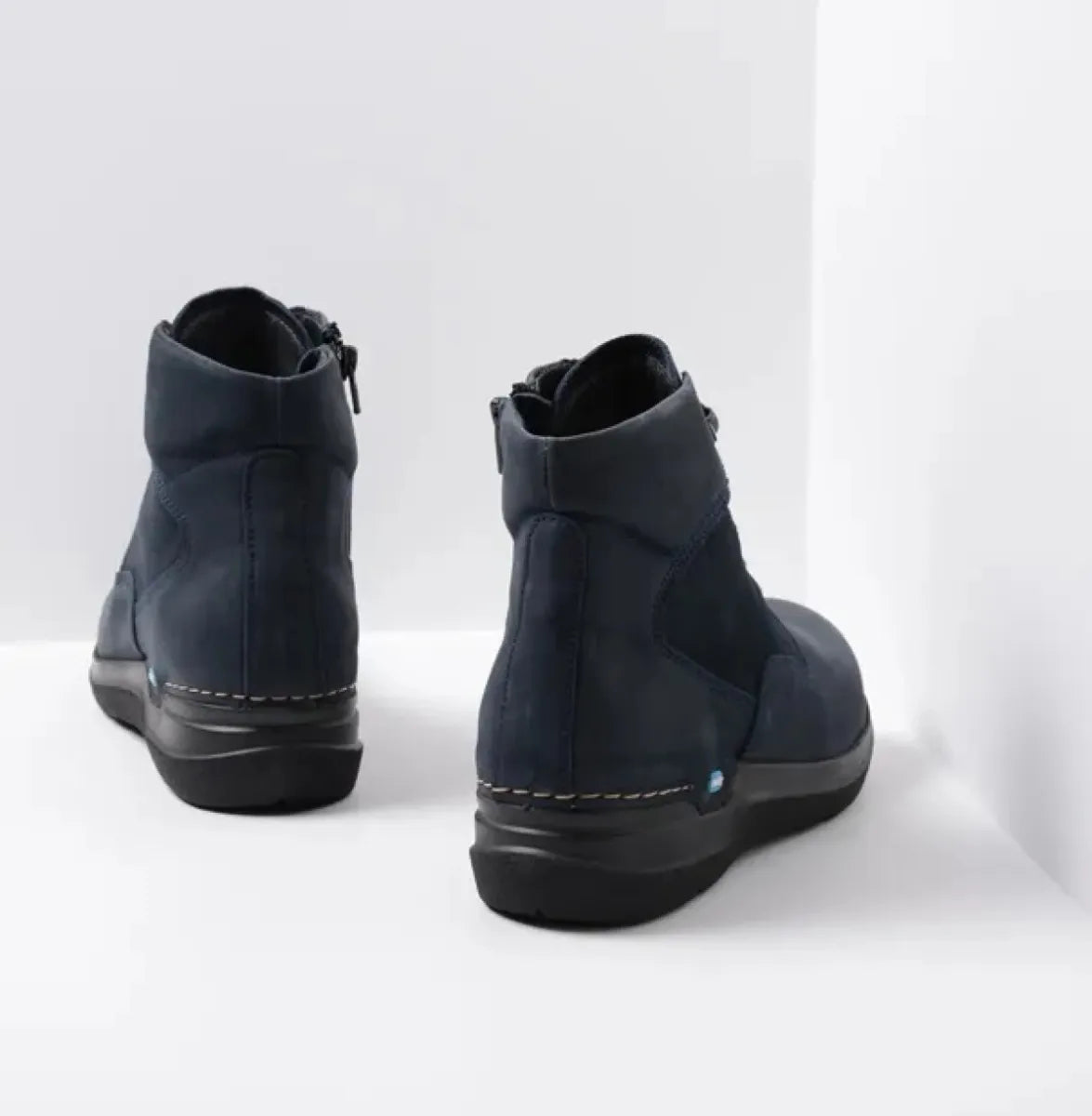 WOLKY WOLKY 06616 16800 WHYNOT HV Blauw nubuck damesschoenen