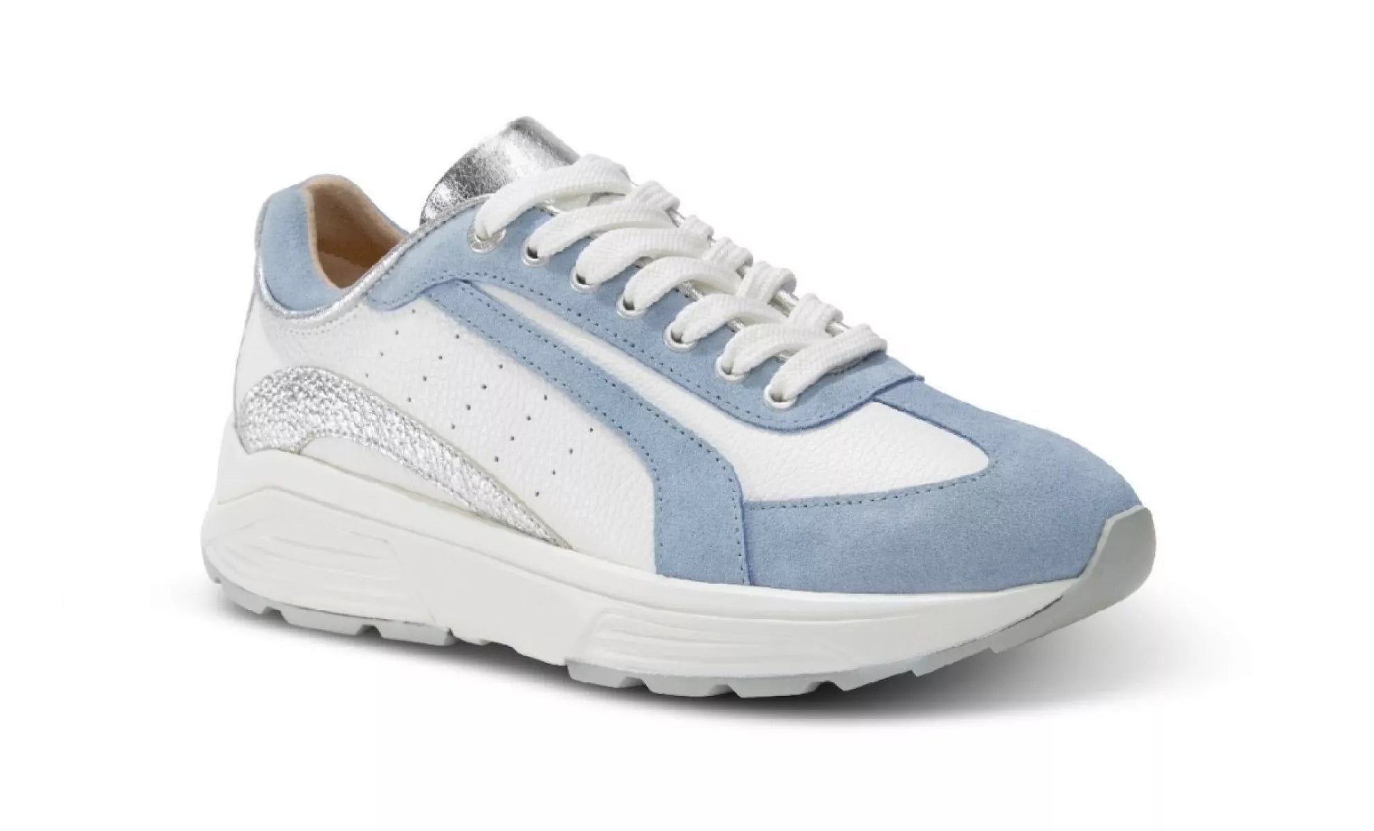 Xsensible Nexxt Generation 33013 Bailey damessneaker in Light Blue, zijaanzicht van comfortabele schoen